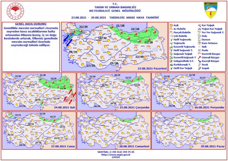 METEOROLOJİ’DEN HEM SICAKLIK ARTIŞI HEM YAĞIŞ UYARISI