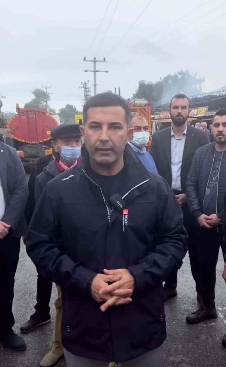Büyük Şehir Belediye Başkanı Özlem Çerçioğlu ve Kuşadası Belediye Başkan’ı Ömer Günel’den Yangın bölgesine ziyaret!
