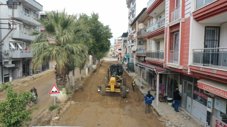 AYDIN BÜYÜKŞEHİR BELEDİYESİ GERMENCİK’İN YOLLARINI YENİLİYOR