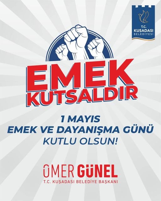 BAŞKAN ÖMER GÜNEL 1 MAYIS İŞÇİ VE EMEKÇİLER BAYRAMI'NI KUTLADI