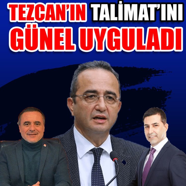 TEZCAN’DAN TALİMAT GELDİ GÜNEL UYGULADI !!