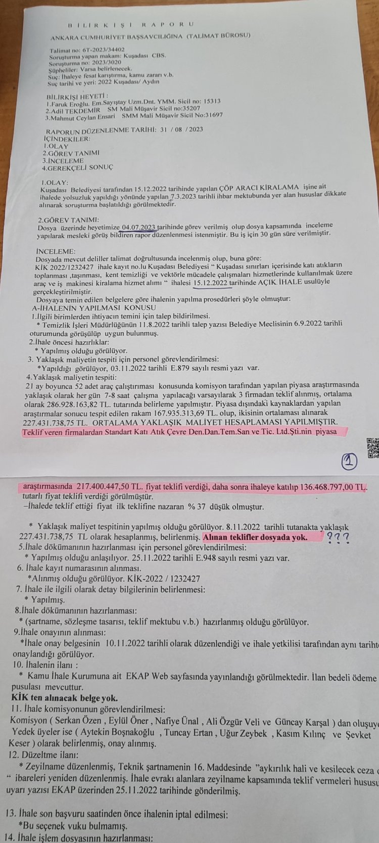 KUŞADASI TEMİZLİK İHALESİNDE NELER OLMUŞ?