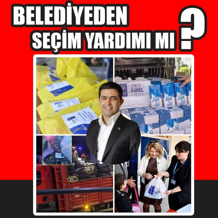 BELEDİYEDEN SEÇİM YARDIMI MI?