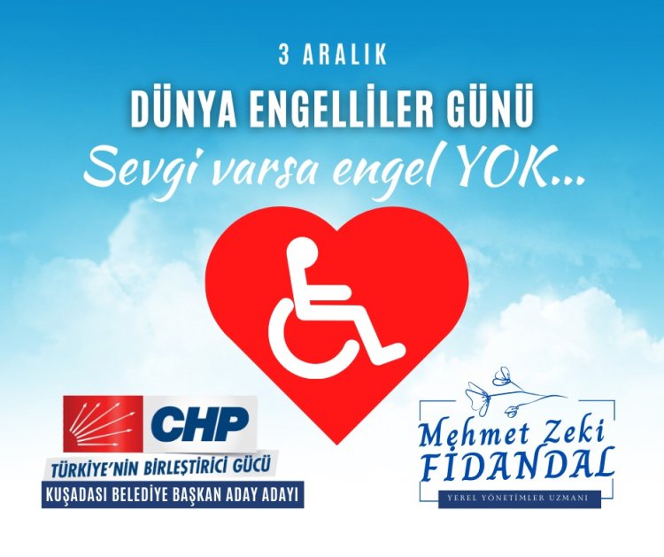 3 ARALIK DÜNYA ENGELLİLER GÜNÜ