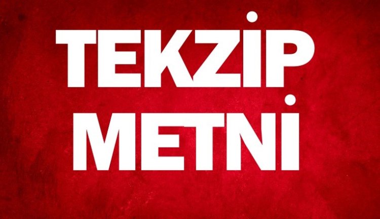 TEKZİP METNİ