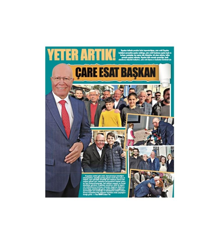 ÇARE ESAT BAŞKAN!