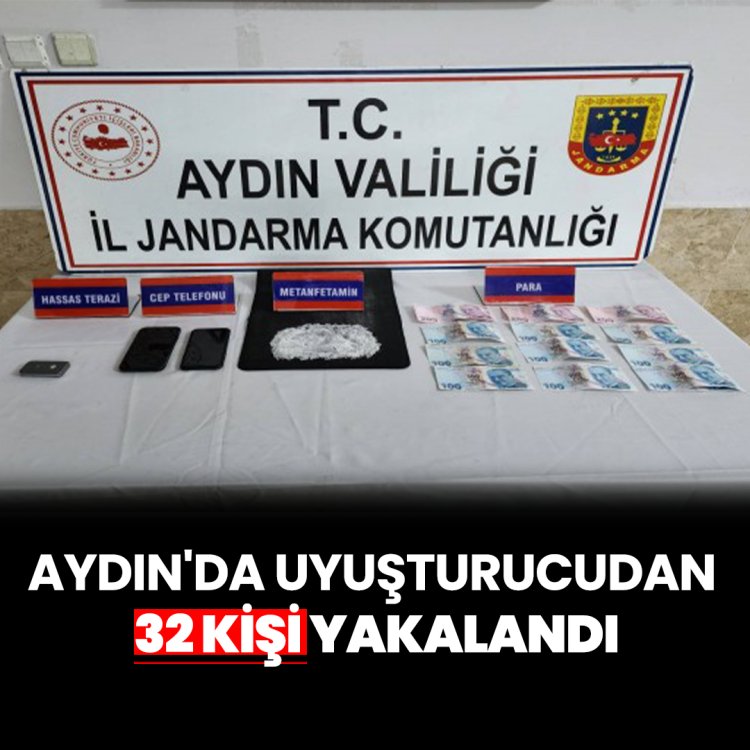 AYDIN 'DA UYUŞTURUCUDAN 32 KİŞİ YAKALANDI